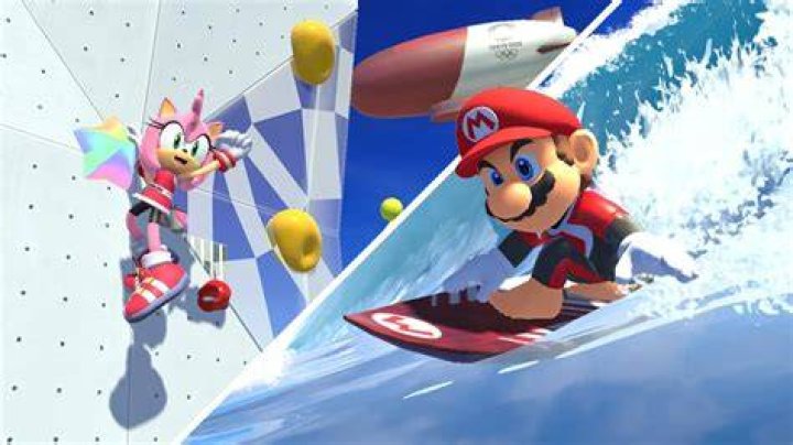 Mario Olympics Surfing